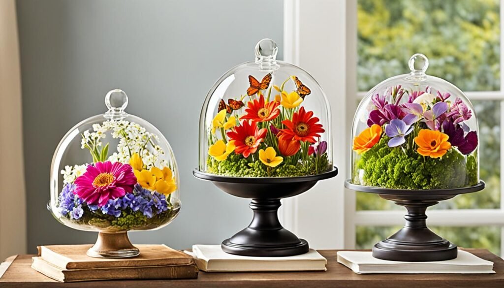 Long-Lasting Real Flowers in a Glass Dome