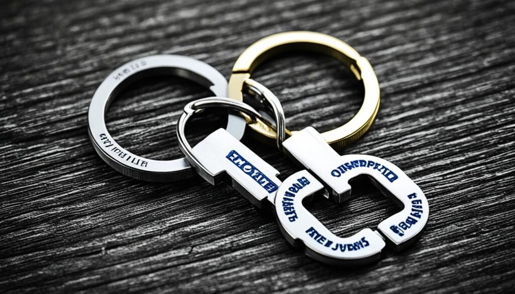 Thick and Thin Keychains