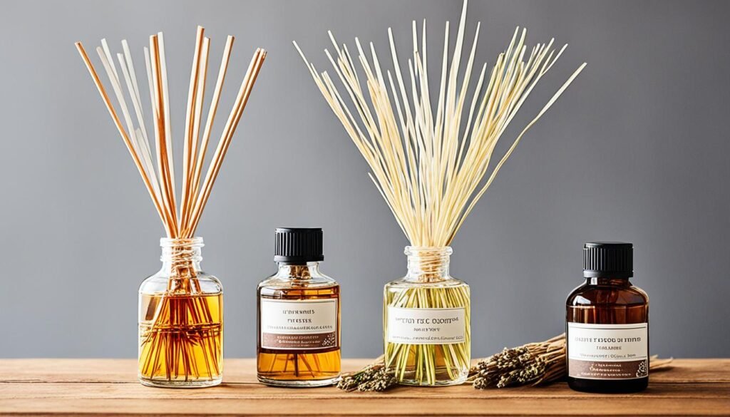 flower and reed diffuser