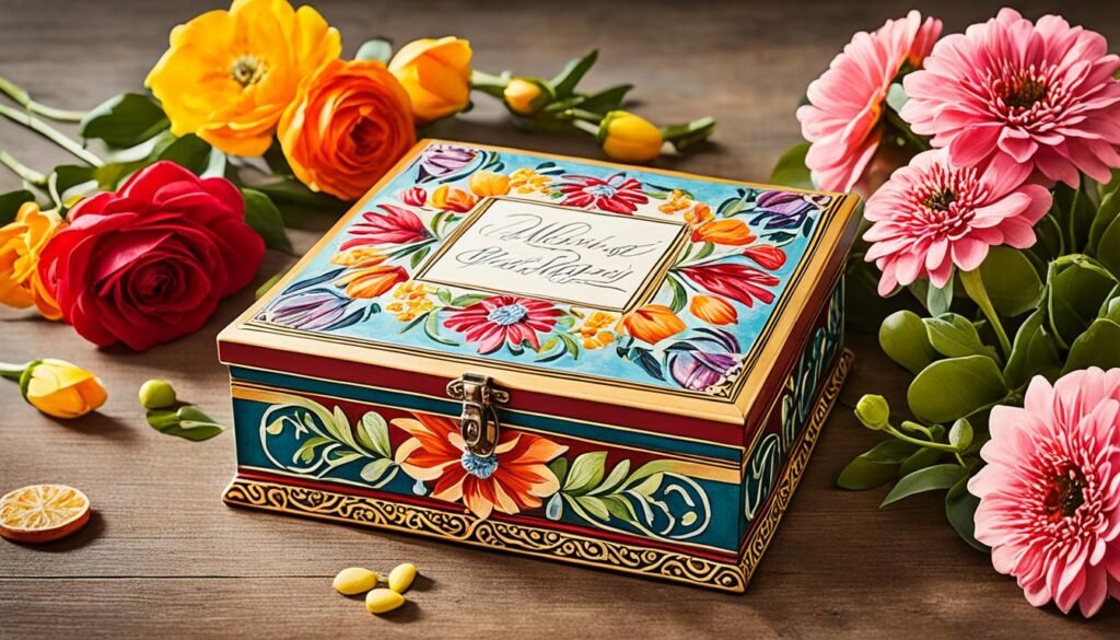 hand-painted keepsake box