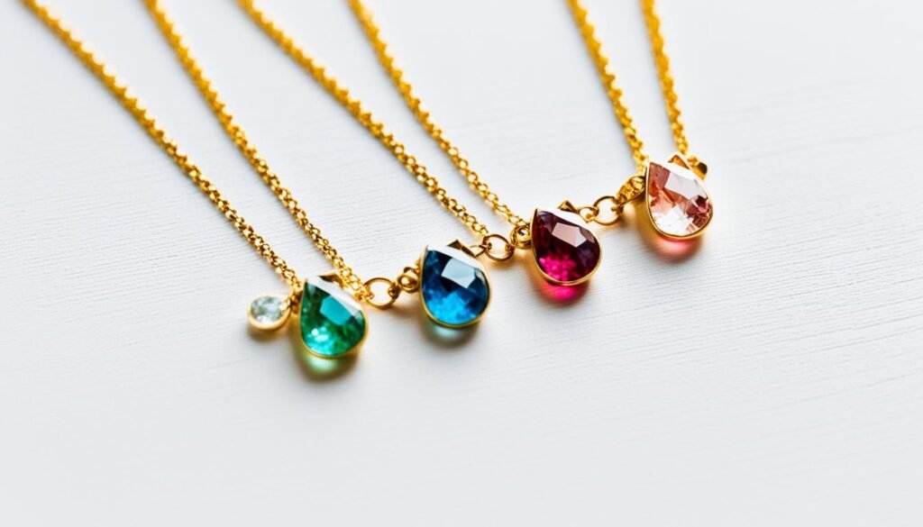 Local Eclectic Shades of You Ombre Birthstone Necklace