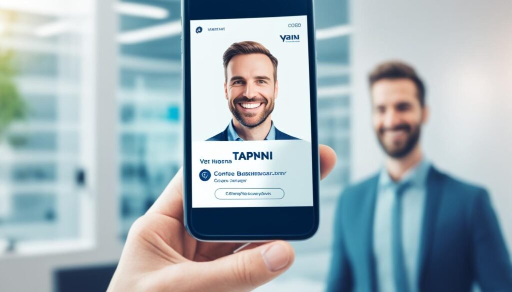 Tapni digital business card